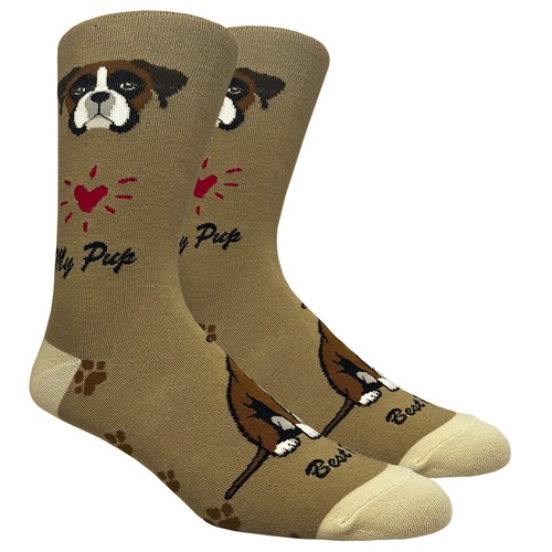 Boxer dog socks fun novelty - fun,