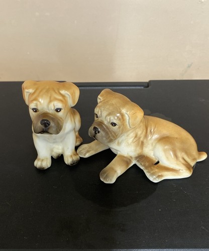 Pair vintage small boxer - of,