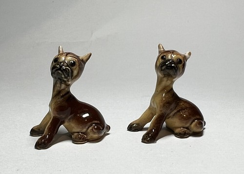 Pair hagen renaker boxer dog - pair,