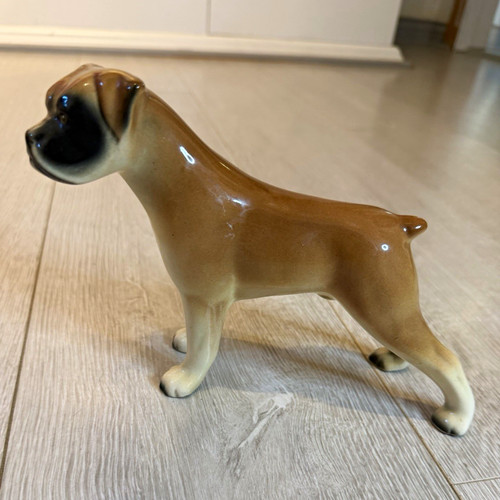 Ceramic pottery boxer dog - boxer,