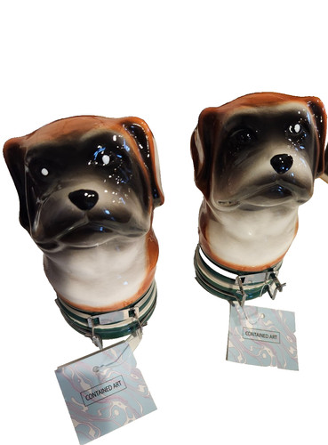 Boxer dogs contained art - boxer,