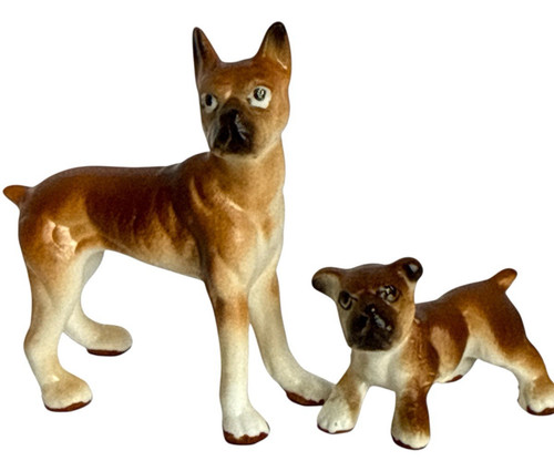 Miniature boxer dog - miniature, figurines